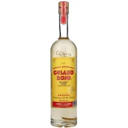 Gusano Rojo Mezcal Tequila 0.7 l - Rauchiger, leicht süßer Mezcal aus Oaxaca, komplett mit einem Wurm – ein einzigartiges Geschmackserlebnis für Tequila-Liebhaber!