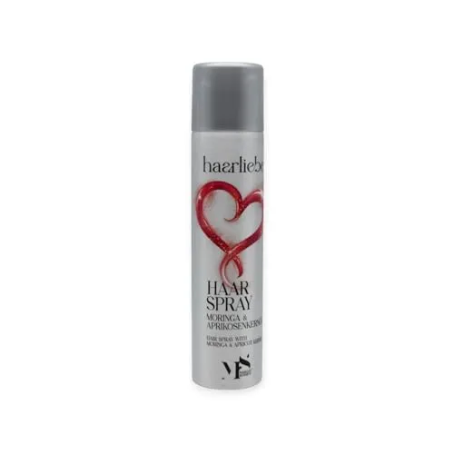 MARGOT SCHMITT® Haarliebe Haarspray 300ml - Haarspray mit Moringa- & Aprikosenkernöl für glänzendes Haar, bietet flexible Umhüllung und intensive Feuchtigkeit – für mehr Fülle und Volumen ohne Silikone.