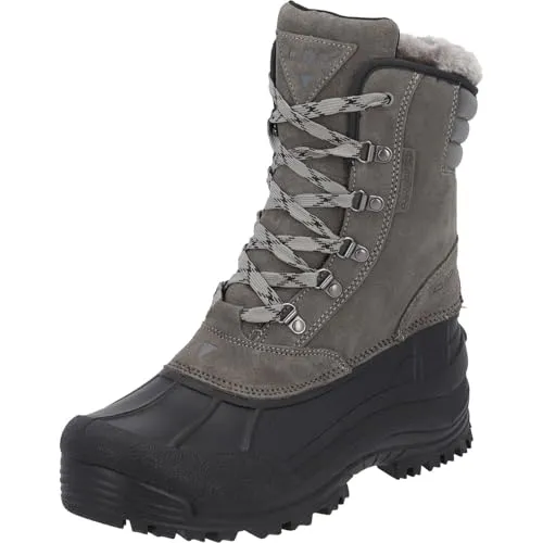 CMP Herren Kinos WP Snow Boot 42 EU - Wanderschuhe mit wasserdichtem Leder und warmem Wollfutter, ideal für winterliche Outdoor-Abenteuer.