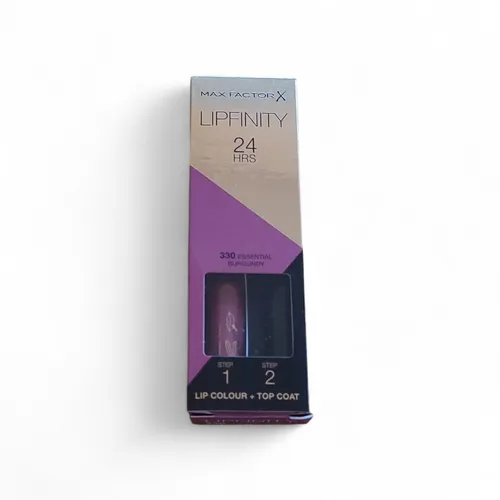 Max Factor Lipfinity Lip Colour 330 Essential Burgundy - Langanhaltender Lippenstift mit Balsam, 4,2 g, für einen perfekten Look. Hochpigmentierte Farbe, die die Lippen formt und ihnen Glanz verleiht – ideal für jeden Anlass.