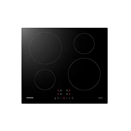Samsung Induktionskochfeld NZ64M3NM1BB - 60 cm, rahmenlos und intuitiv bedienbar mit Sicherheitsfunktionen und 4 Kochzonen