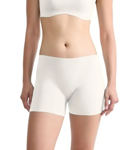 Sloggi Damen Radlerhose Zero Feel 2.0 Cyclist, Hohe Taille, M, Silk White