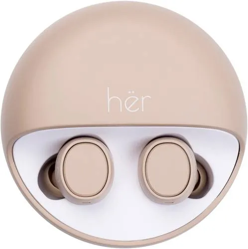 HER HX-12 In Ear Headset Bluetooth Beige