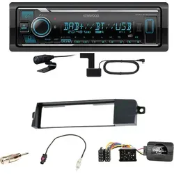 Kenwood KMM-BT508DAB Bluetooth Digitalradio Einbauset für BMW 3er E46 - Komplettes Einbauset für BMW 3er E46 mit Kenwood KMM-BT508DAB. Genießen Sie Digitalradio und Bluetooth-Streaming. Ideal für optimalen Klang und einfache Bedienung mit Lenkradfernbedienung.