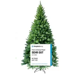 RS Trade Künstlicher Weihnachtsbaum „Colorado-Mix“ 195 cm - Robuster künstlicher Weihnachtsbaum in sattem Grün, ideal für festliche Dekoration und langlebigen Einsatz in jedem Zuhause.