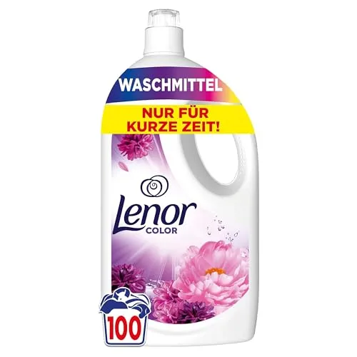 Lenor WM Flüssig Blütentraum 4,5L - 100WL Waschmittel - Waschmittel für 100 Waschladungen, sorgt für 3x längere Frische und effektive Geruchsentfernung, ideal für Kaltwäsche.