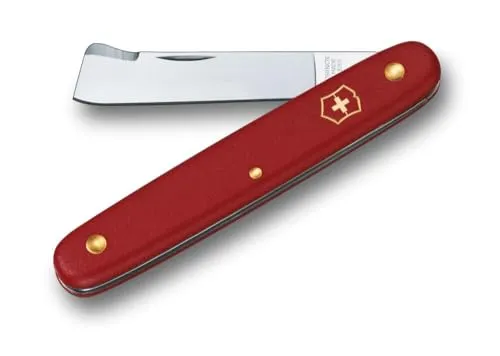 Victorinox Okuliermesser Kombi - Präzises Garten Schweizer Taschenmesser - Gartenmesser mit gerader Klinge und integriertem Rindenlöser, ideal für Gärtner und Floristen. Hochwertige Schweizer Qualität für präzise Schnitte.