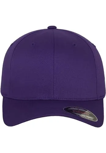 Flexfit Unisex Cap Wooly Combed, Unisex Baseballkappe, XXL, Purple