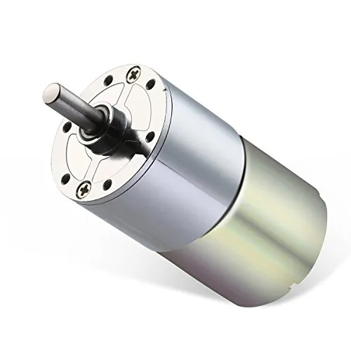 Greartisan DC 24V 300RPM Getriebemotor Hohe Drehmoment Elektrische Mikrodrehzahl Reduktion Getriebemotor Centric Output Welle 37mm Durchmesser Getriebe