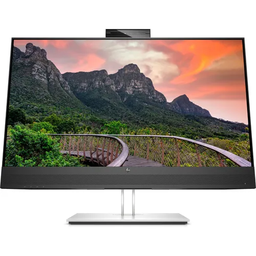 HP E27m G4 Monitor 27" 2560 x 1440 - 27" QHD Monitor mit integrierter Webcam, ideal für Videokonferenzen und Home Office.