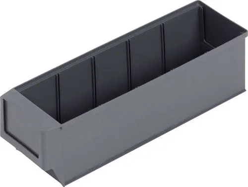 Alutec 66027 Sichtlagerkasten (L x B x H) 300 x 91 x 81mm Dunkelgrau 1St.