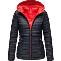 MARIKOO Damen Steppjacke B857 - Übergangsjacke mit Kapuze - Funktionsjacken, leichte und hochwertige Steppjacke von Marikoo mit weichem Obermaterial und praktischen Reißverschlusstaschen für optimalen Komfort.
