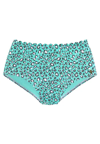 LASCANA Highwaist-Bikini-Hose Mae - Bikini-Hosen aus weicher Microfaser, mit trendigem Animalprint, ideal für einen stilvollen Strandauftritt.