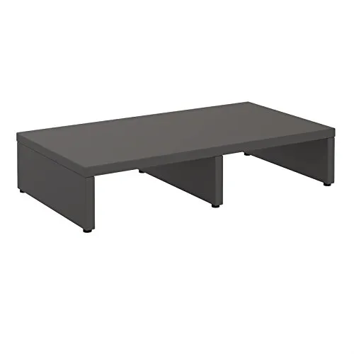 CARO-Möbel Monitorständer Monitor Schreibtischaufsatz Bildschirmerhöhung in grau 50 x 10 x 27 cm (B x H x T)