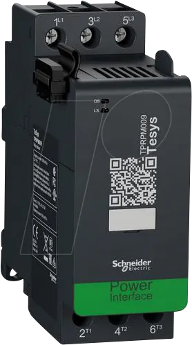 Schneider Electric TPRPM009 Direktstarter 9 A 4 kW - Sanftstarter für effektives Lastmanagement bis 80A. Bietet Überlastschutz ohne Schaltfunktion, kompakte Bauweise mit Schraubklemmen und Status LED für einfache Installation.