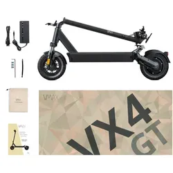VMAX VX4 GT 48V E-Scooter - E-Scooter mit 500 W Leistung und bis zu 105 km Reichweite, ausgestattet mit Straßenzulassung und komfortabler Federung vorne & hinten.
