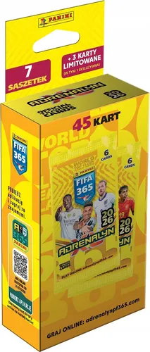 Panini FIFA 365 Sammelkarten 2026 Multi-Set - Entdecken Sie das exklusive Multi-Set mit 8 Packungen und 50 Karten, darunter limitierte Ausgaben. Ideal für Sammler und Fußballfans!