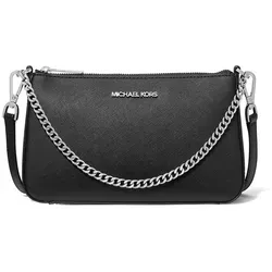 Michael Kors Jet Set Umhängetasche mit Kette – Mittelgroß aus Saffiano-Leder - Elegante Umhängetasche mit Kette aus langlebigem Saffiano-Leder, ideal für stilvolle Auftritte. Praktische Größe für den täglichen Gebrauch.