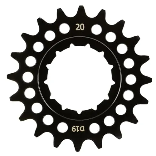 KMC Kettenblatt Rohloff 1/8 inch - 20 Zähne aus Stahl in Schwarz - Hochwertiges Kettenblatt für Fahrradschaltungen, 20 Zähne, robustes Stahlmaterial, ideal für eine präzise Kraftübertragung und langlebigen Einsatz.