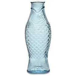 Serax Fish & Fish Glasflasche 850 ml, blau - Geschirr mit fröhlichem Design, ideal für stilvolle Tischdekoration und umweltfreundlich.