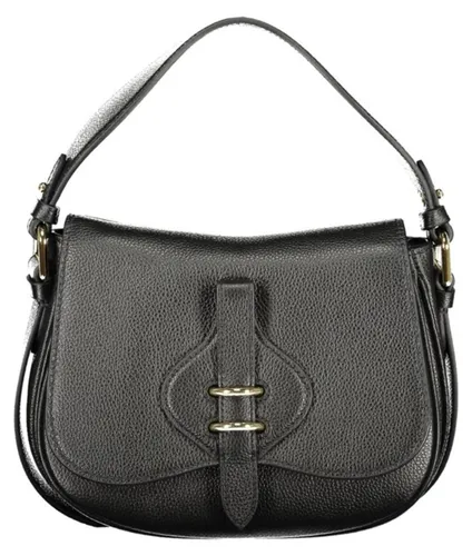 Coccinelle Damen-Handtasche in Schwarz - Elegante Damentasche aus 100% Leder, ideal für jeden Anlass. Abnehmbarer Schultergurt und zwei geräumige Fächer bieten optimale Organisation. Stilvolles Design mit kontrastierenden Details und praktischem Magnetverschluss.