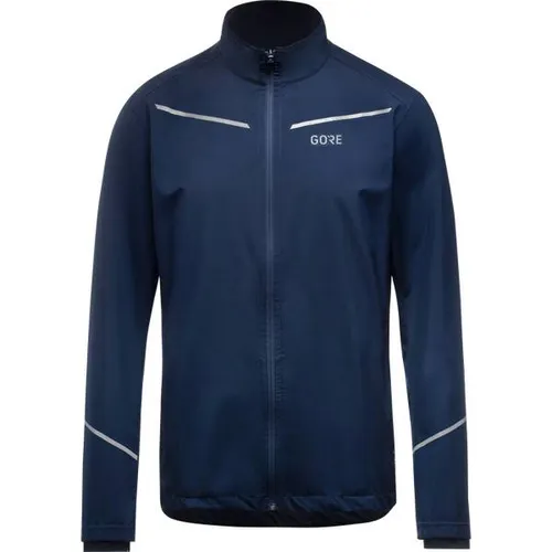 GORE WEAR Herren R3 Infinium Partial Jacke, Orbit Blue, L - Hochwertige Jacke für aktive Männer, winddicht und wasserabweisend dank GORE-Tex Infinium. Ideal für Läufer mit elastischen Einsätzen und reflektierenden Details.
