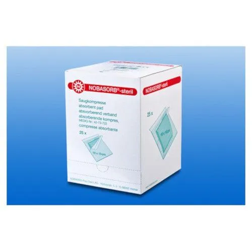 Nobasorb-steril Saugkompresse 20x40 cm P1 - 15 Stück - Sonstige, hochabsorbierende Saugkompresse für optimale Wundversorgung, steril verpackt und ideal für den medizinischen Einsatz.