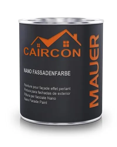 CAIRCON Nano Fassadenfarbe Außen Wandfarbe Sockelfarbe - Beige 750ml