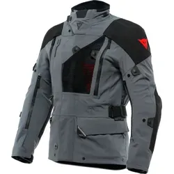 Dainese Hekla Absoluteshell Pro 20K D-Dry Motorradjacke für Männer, schwarz-grau, Größe 46 - Robuste Motorradjacke mit wasserdichter Innentasche und praktischen Cargo-Taschen. Ideal für den Fahrspaß bei jedem Wetter, bietet sie zusätzlichen Stauraum und Komfort.