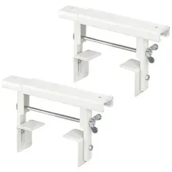 siwitec Universal-Heizkörperkonsole 260 x 35 x 1,5 mm, 2er-Set - Thermostate: Vormontierte Heizkörperkonsolen aus hochwertigem Stahl, ideal für die Anbringung von Ablageflächen ohne Bohren.