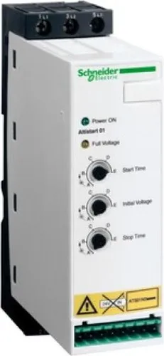 Schneider Electric ATS01N232QN Sanftanlasser Start/Stop 32A - Sonstige SPS-Peripheriemodule mit sanftem Start und Stopp für Asynchronmotoren, ideal zur Vermeidung von Stromspitzen und mechanischen Laststößen.