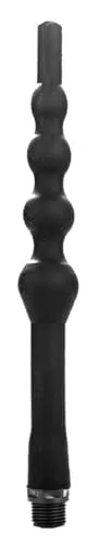 Belgo Prism Analdusche aus Silikon - schwarz - 27 cm - Durchmesser: 1,5-3,5 cm, 121 g