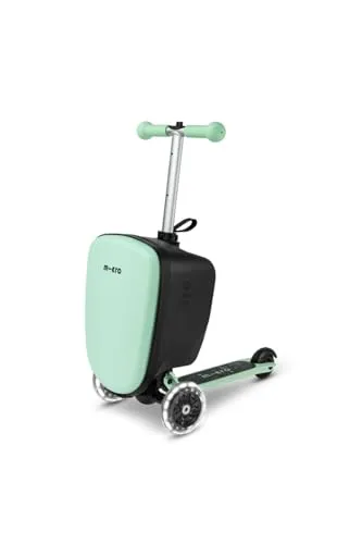 MICRO™ Luggage junior – Koffer & Kickboard für Kinder - Kindergepäck mit 13 Litern Stauraum, LED Rollen für Sichtbarkeit und einfache Umrüstung von Trolley zu Kickboard – der perfekte Begleiter für kleine Abenteurer!
