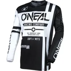 Oneal Element Warhawk Motocross Jersey, schwarz-weiss, Größe S für Männer