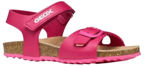 Geox Mädchen J Adriel Girl C Sandalen, C8321 Dk Fuchsia, 34 EU