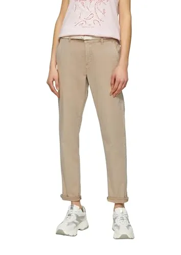 s.Oliver Chino mit Gürtel - Damen-Hosen, stylische Chino mit passendem Gürtel für einen perfekten Look und hohen Tragekomfort.