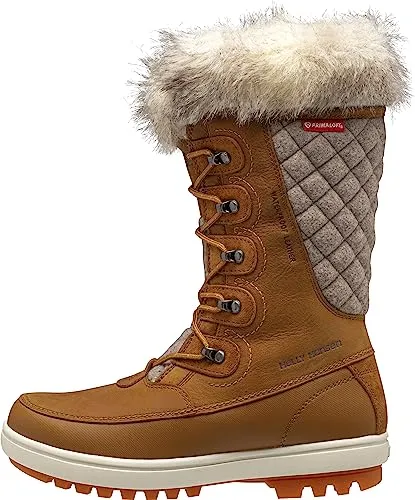 Helly Hansen Damen W Garibaldi Vl Snow Boot, 727 New Wheat, 38 EU - Wanderschuhe für Damen, stilvoll und funktional mit wasserdichtem Nubukleder und warmem Kunstfellfutter, ideal für kalte Wintertage.