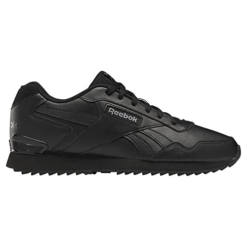 Reebok Unisex Glide Ripple Clip Sneaker - Cblack Cblack Pugry5,39 EU, bequemer flacher Sneaker mit synthetischem Obermaterial für Alltag und Freizeit