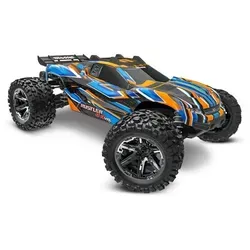 TRAXXAS RC Brushless Rustler 4x4 VXL HD Orange RTR 67376-4 - RC Modellbau Auto mit Allradantrieb und leistungsstarkem Brushless-Motor für rasante Fahrten auf jedem Terrain.
