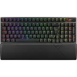 Asus ROG Strix Scope II 96 - Kabellose Gaming-Tastatur - Tastaturen mit 96% Layout, RGB-Beleuchtung und austauschbaren ROG RX Red Switches für optimales Gaming-Erlebnis und individuelle Anpassung.