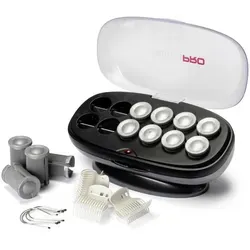 BaByliss PRO Jumbo Heizwickler-Set - Heizwickler Set für voluminöse Locken, ideal für Profis. Mit 12 Riesenwicklern, Ceramic-Titanium-Technologie und schneller Aufheizzeit für perfekten Halt.