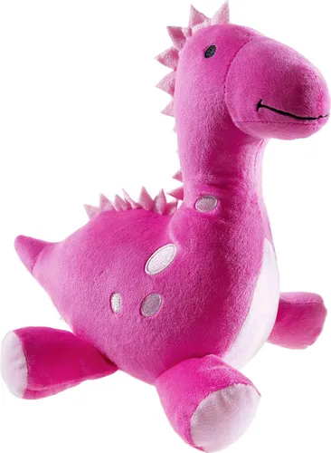 HEUNEC Dino Floppy Plüschtier - Rosa, 26 cm groß, kuschelweich und ideal für Abenteuer und Fantasie-Spielspaß