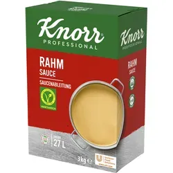 Knorr Professional Rahmsauce 3kg - Fertiggerichte: Praktische Trockenmischung für eine cremige Rahmsauce, ideal für die schnelle Zubereitung in der Gastronomie.