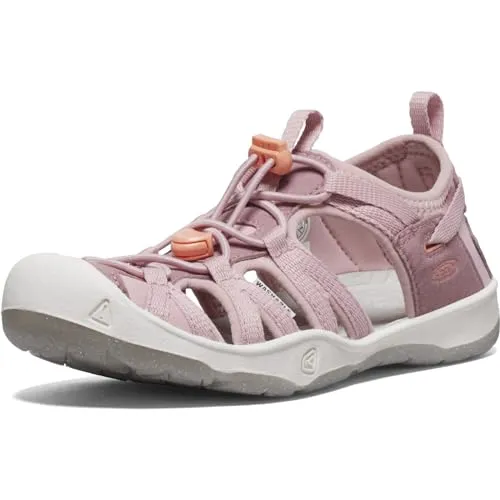 KEEN Unisex Kinder Moxie Sandalen, Nostalgia Rose Papaya Punch, 25/26 EU - Wanderschuhe für Kinder mit konturierter Passform und Bungee Schnellschnürsystem für einfachen Einstieg, ideal für Abenteuer in der Natur.