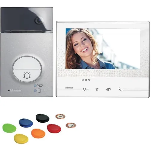 Legrand Bticino 363911 Flex'ONE Video-Set - Haus-Alarmanlagen mit WLAN-Anbindung, hörerloser Hausstation und Smartphone-Steuerung für maximale Sicherheit und Komfort.