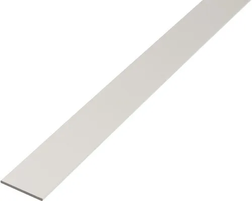 Flachstange Alu silber eloxiert 20x5 mm, 1 m