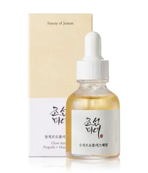 Beauty of Joseon Glow Serum mit Propolis und Niacinamid 30 ml - Die Lotion & Feuchtigkeitscreme enthält 60% Propolis-Extrakt und 2% Niacinamid. Ideal für alle Hauttypen, besonders bei unreinheiten. Spendet Feuchtigkeit und verfeinert das Hautbild.
