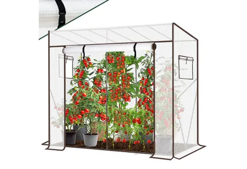 Sekey Tomatengewächshaus 200x77x170 cm – Stabil und Winterfest - Praktisches Foliengewächshaus für Garten und Balkon. Mit stabiler Konstruktion und durchdachtem Zubehör für eine einfache Handhabung und sicheren Stand, auch bei Wind.
