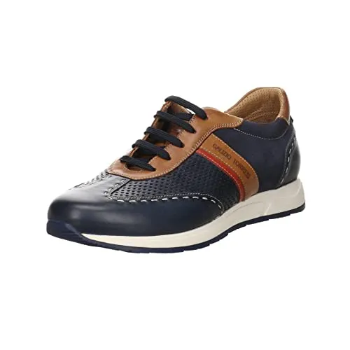 Galizio Torresi Herren Schnürhalbschuhe aus Glattleder - Elegante Herren-Schnürhalbschuhe aus hochwertigem Glattleder mit herausnehmbarer Lederdecksohle, ideal für Freizeit und besondere Anlässe.