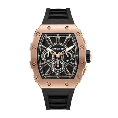 Cerruti 1881 - Chronographen Gubbio - Quartz Uhrwerk - Gehäusebreite: 47 mm - Edelstahl - Rose Gold - 5 ATM